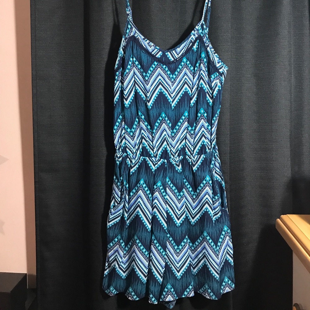 Chevron Romper WITH POCKETS!!
