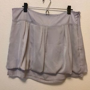 GAP Satin Silver/Gray Bubble Mini Skirt - size 12