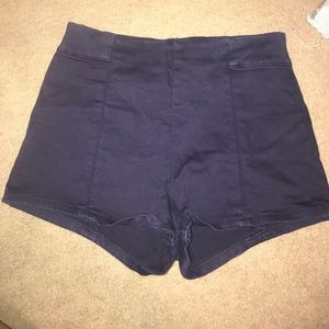 High waist navy denim forever 21 shorts