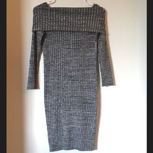 Off the shoulder sweater dress