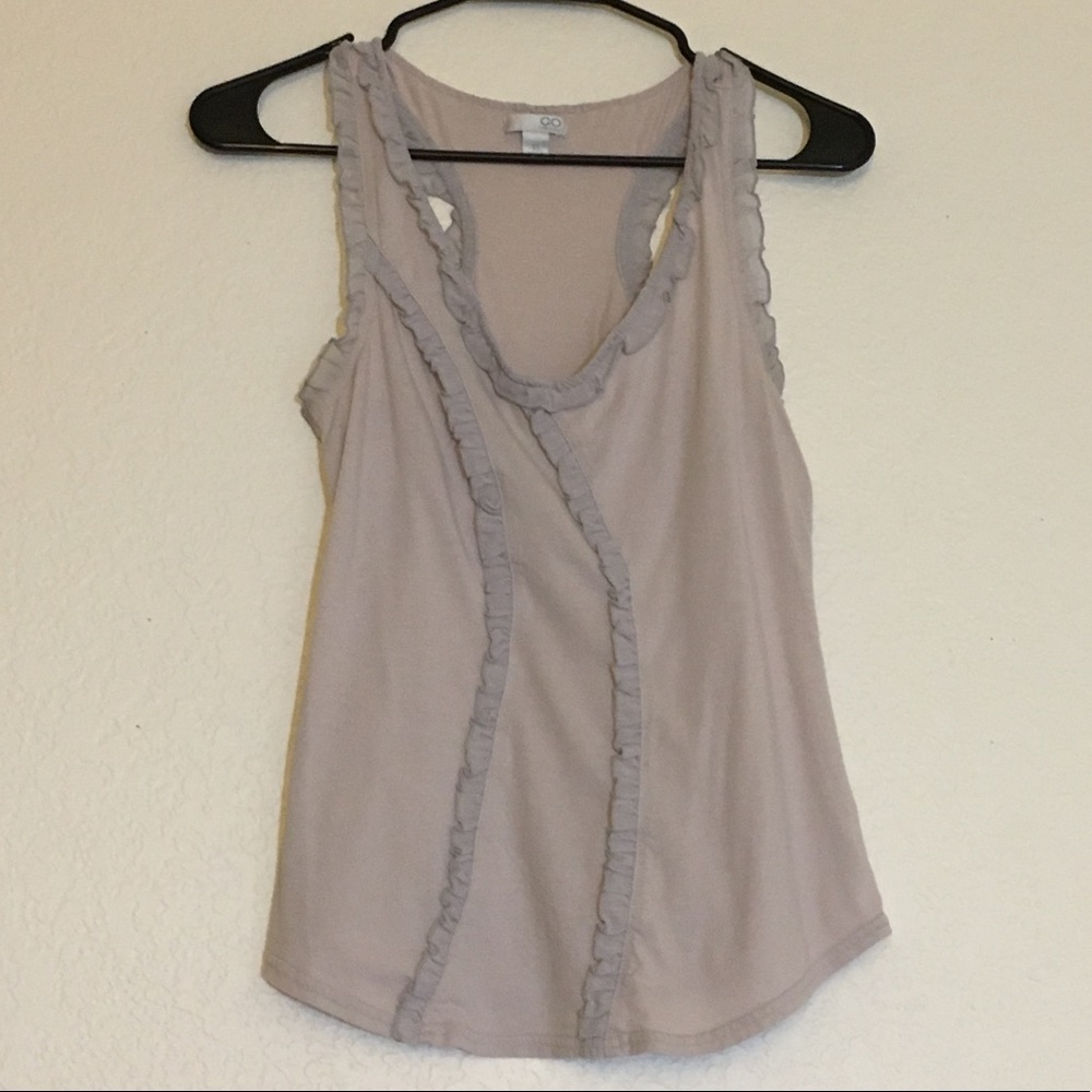 Ruffle Racerback Tank Top - Picture 1 of 7