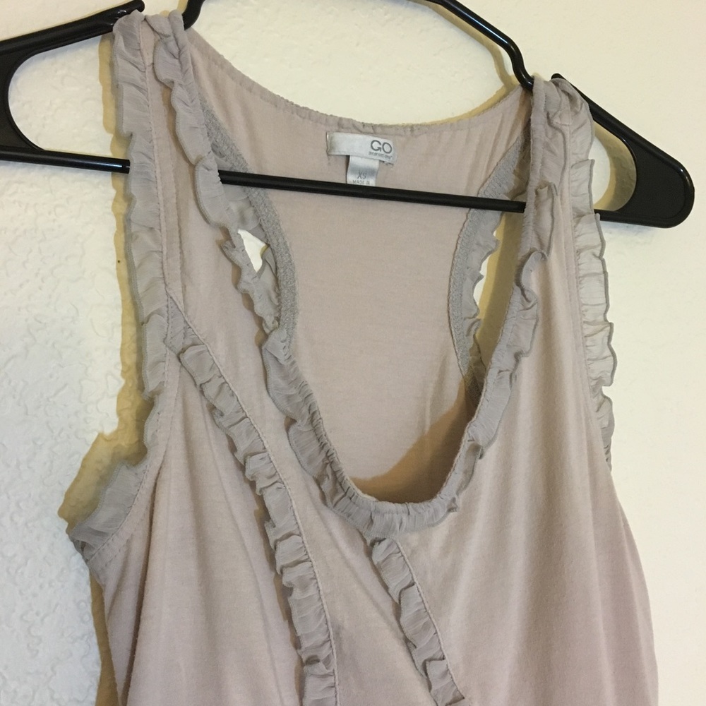 Ruffle Racerback Tank Top - Picture 2 of 7