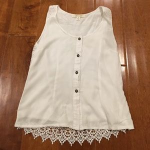 White tank top with cute backing