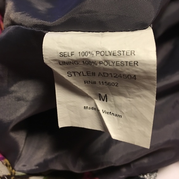 ASTR tropical floral wide leg pants, pockets, zip - Picture 8 of 8