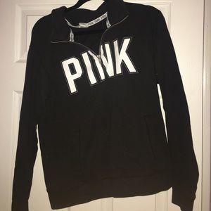 Pink quarter zip up