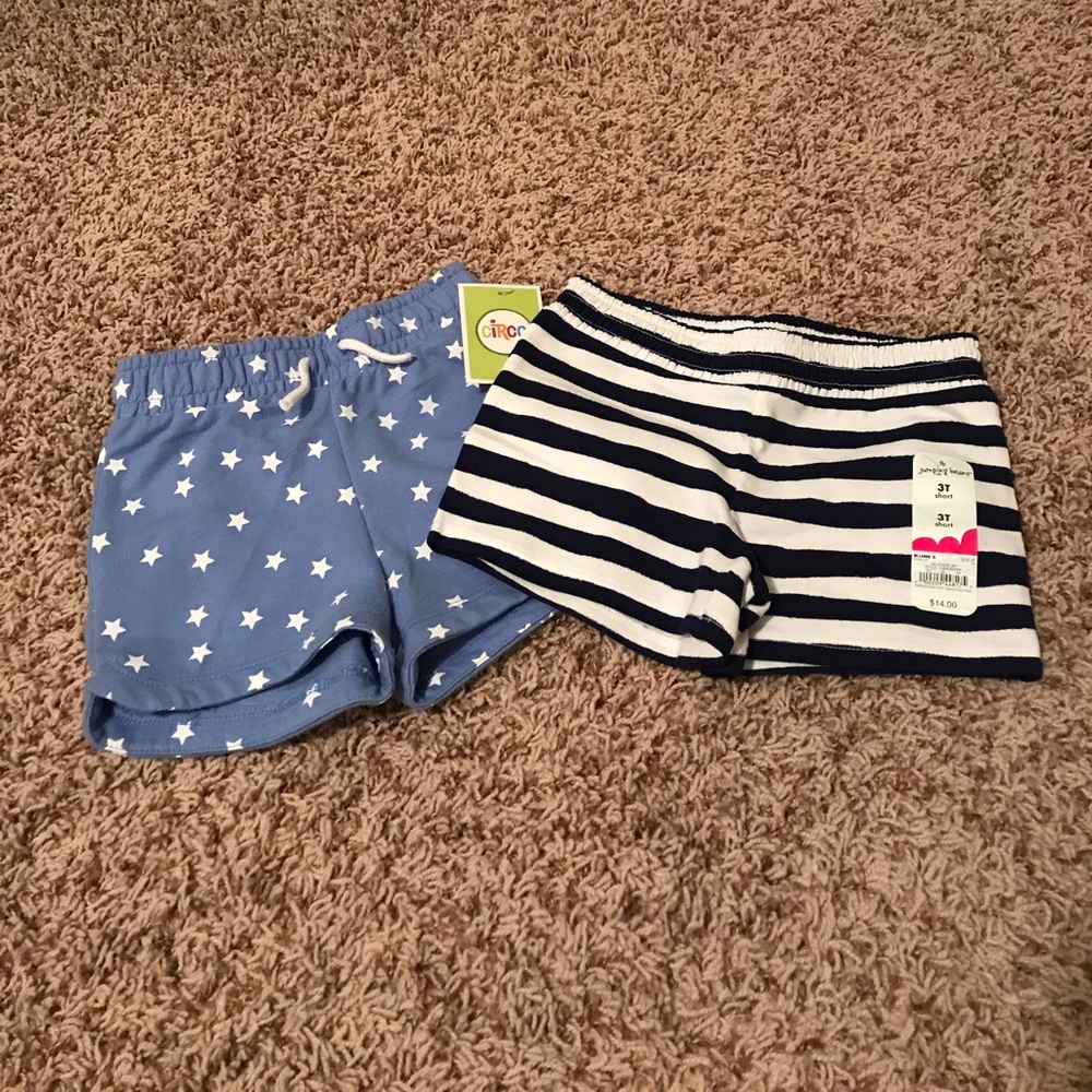 BNWT Toddler Girls Sz 3T / two pairs of Shorts!!