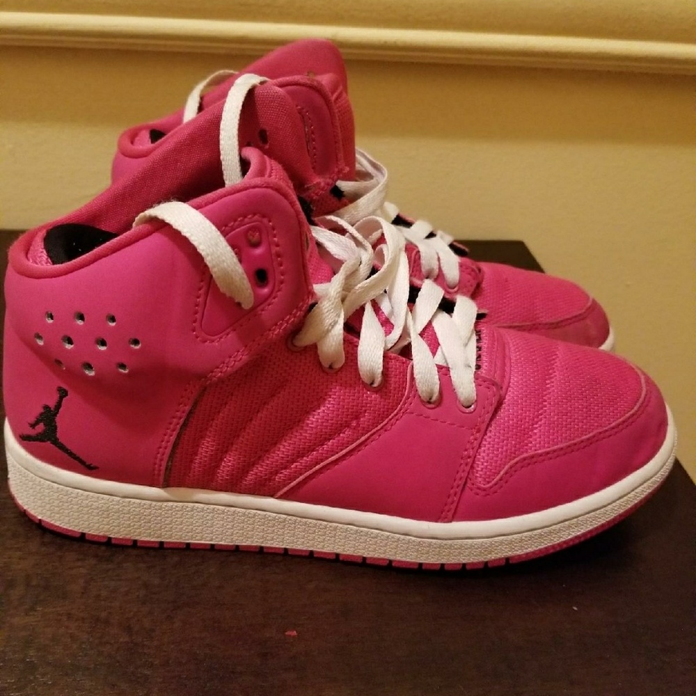 Nike Air Jordan 1 Flight Hi Top Pink  Trainers