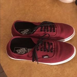 Burgundy vans