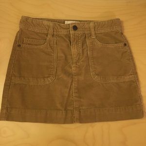 EUC Old Navy tan corduroy mini skirt