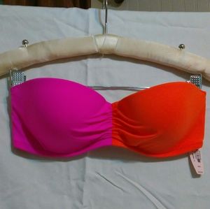 VS Swim Bandeau Top 32D NWT