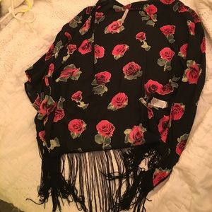 Red rose kimono