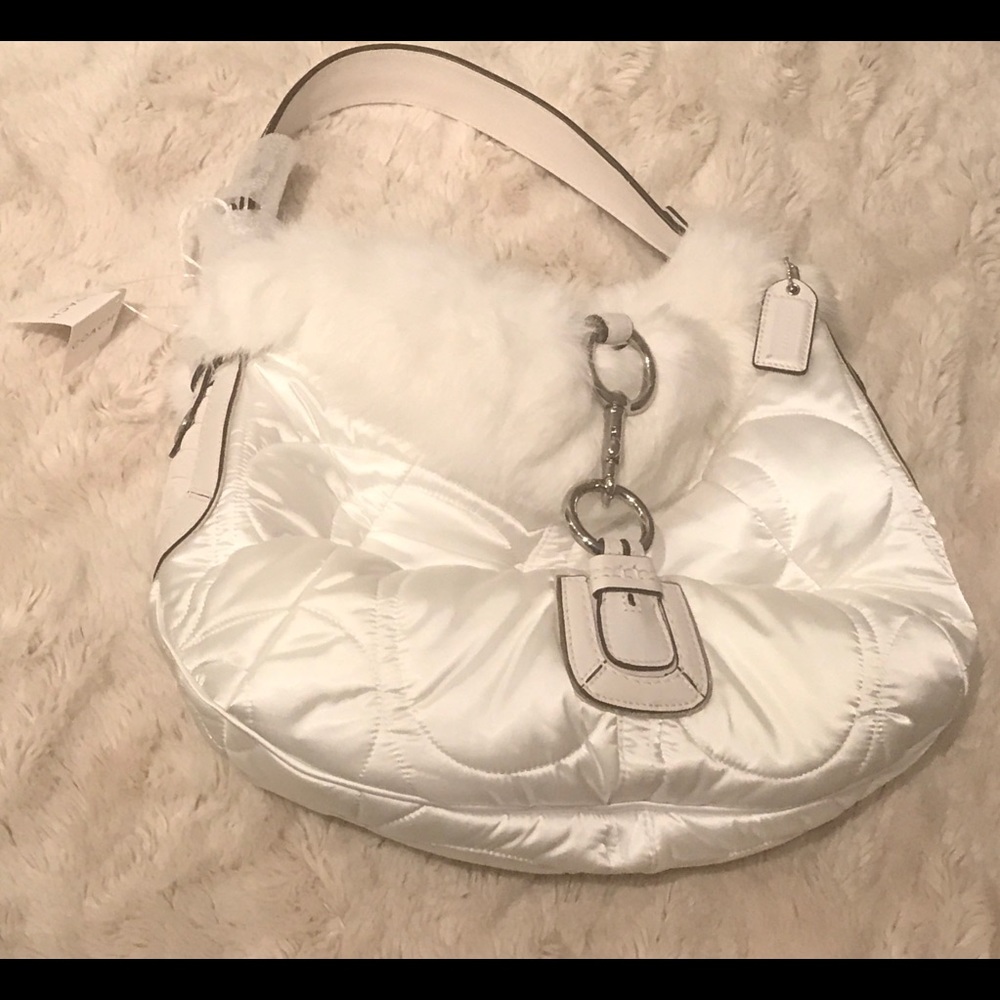 Coach Soho Ski with Rabbit Fur Trim!  NWT!