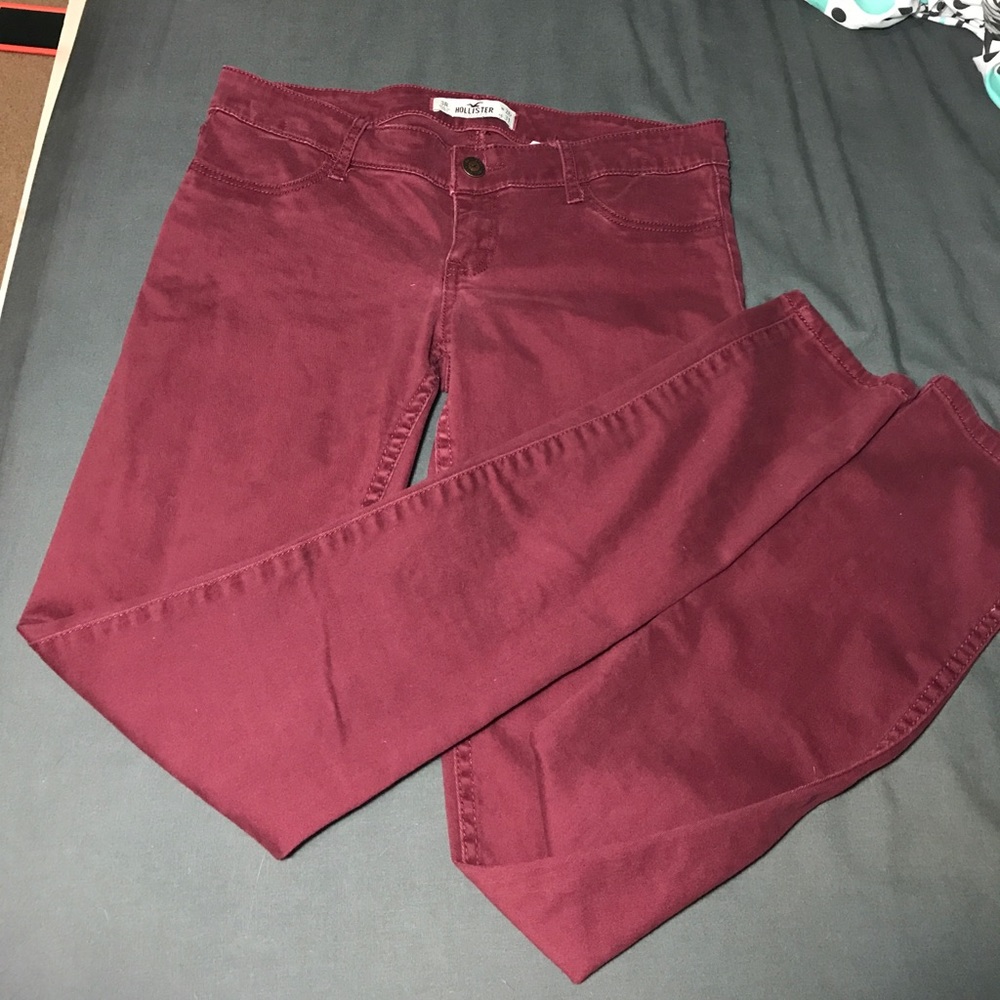 Maroon Skinny Jeans