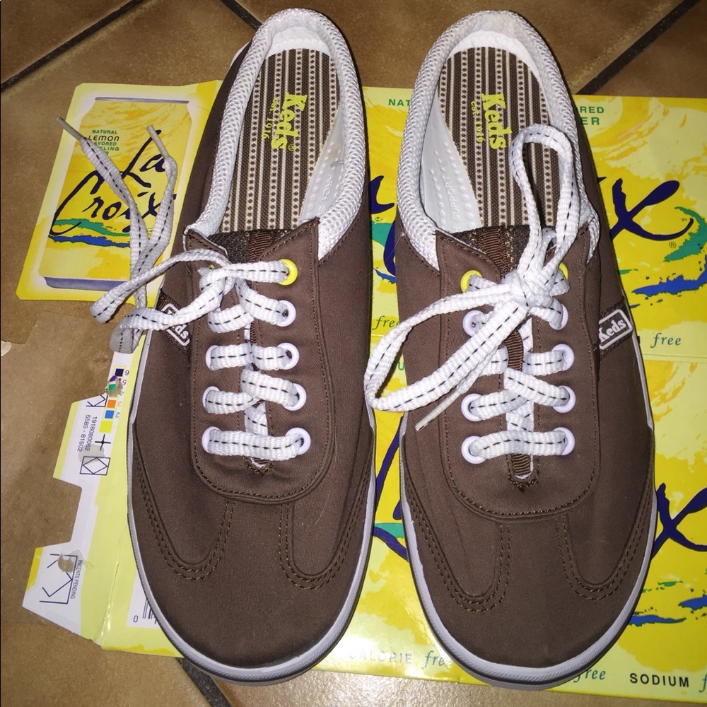 Brown Slip On Keds.