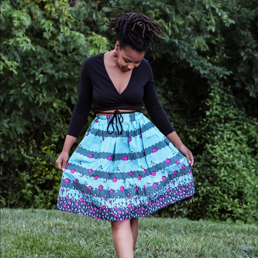 NEW❗️African Print Midi Skirt