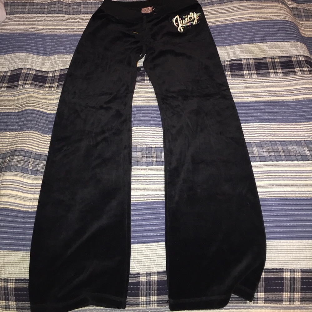 Juicy Couture Velour Black Pants 👖 L