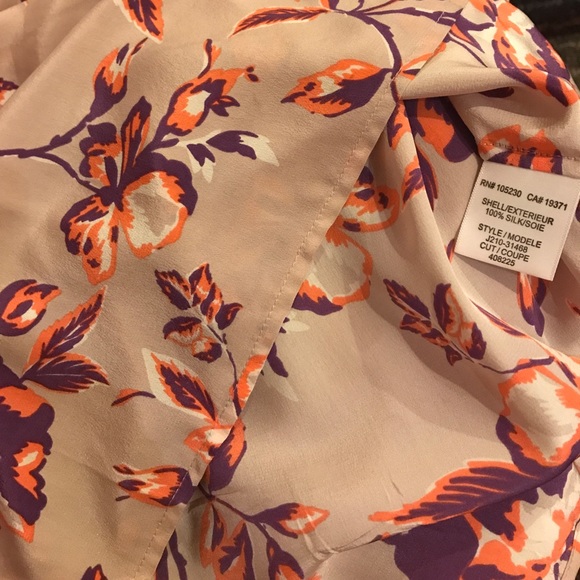 Joie silk printed dusty rose dress - Picture 2 of 2