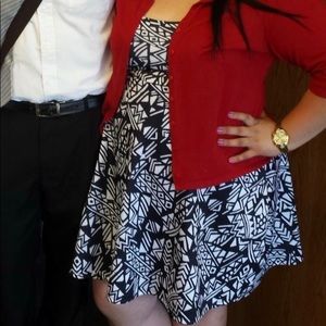 Black and white pattern torrid dress