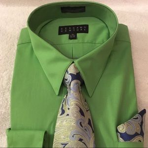 Bergamo New York Men's Dress Shirt with Tie