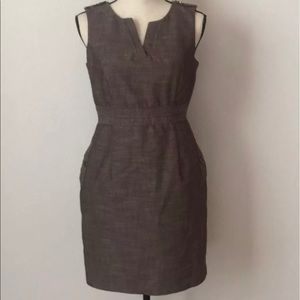 AGB 6/8 Petite Sheath dress brown Career A12
