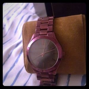MK PLUM WATCH