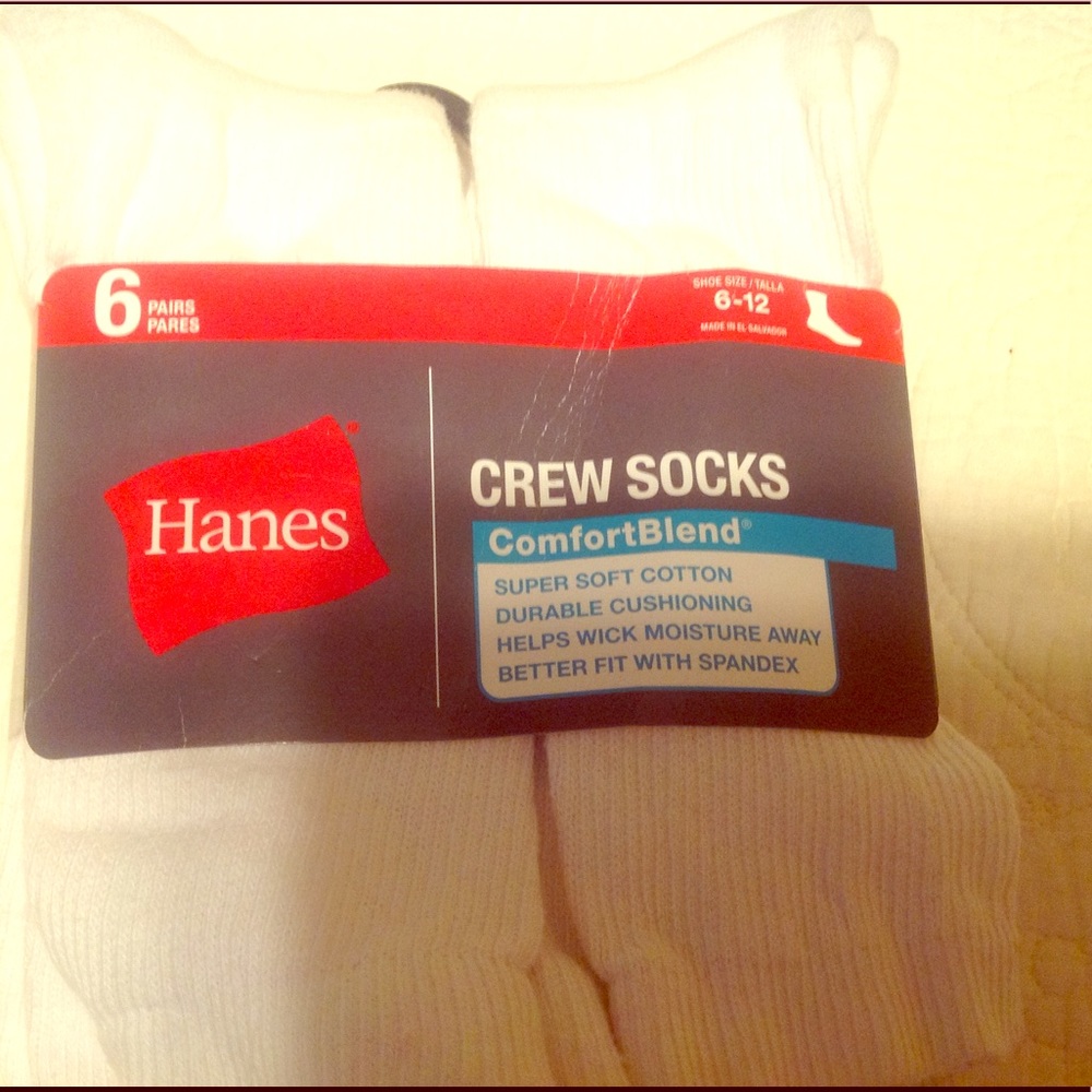 Hanes Comfort Blend CREW SOCKS