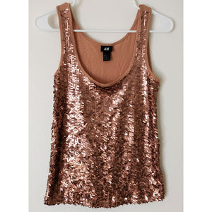 H&M Sequined Tank Top