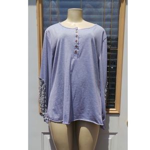 🅿️ Grey Button Down Shirt Size 4X. NWOT