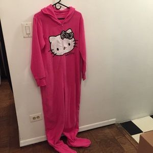 Hello Kitty Hot Pink Footsie Pajamas | Deal | Sale