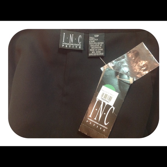 NWT Size 12P INC Black Sequin Skirt - Picture 6 of 6