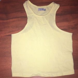 Yellow crop top