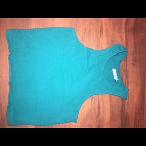 Blue crop top