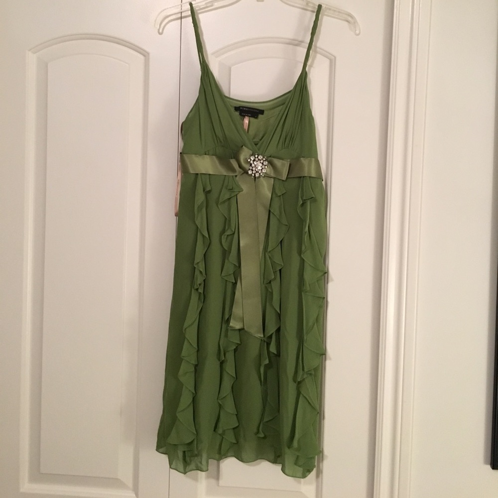 Green BCBG party dress