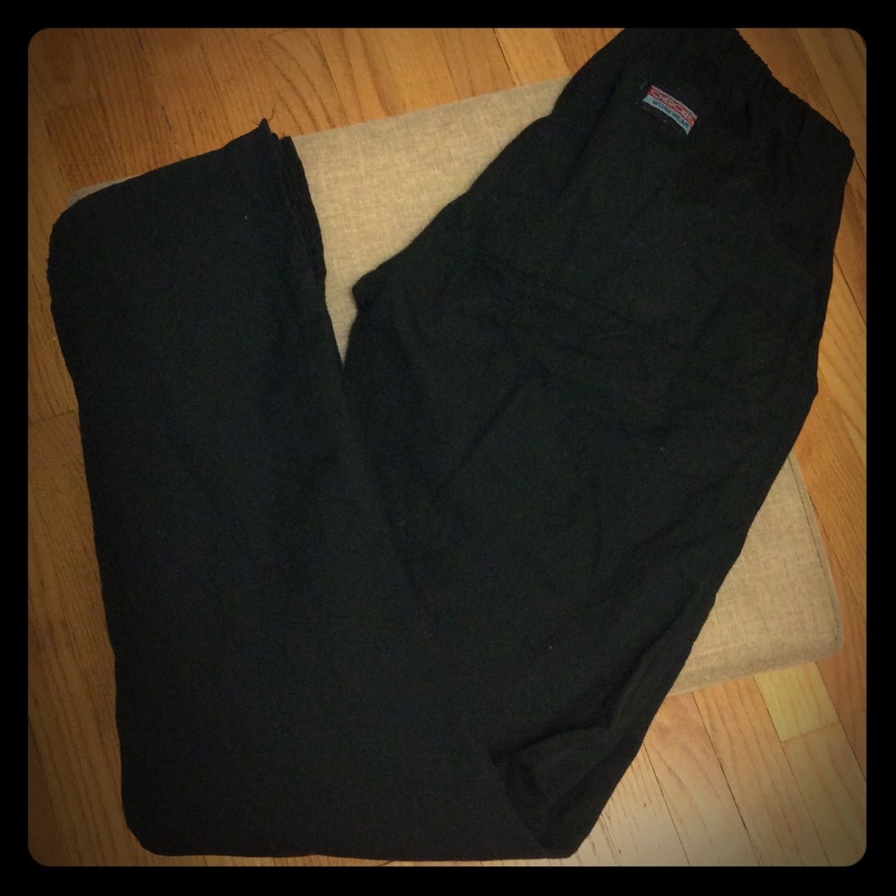 4 Cherokee Workwear Black Scrub Pants