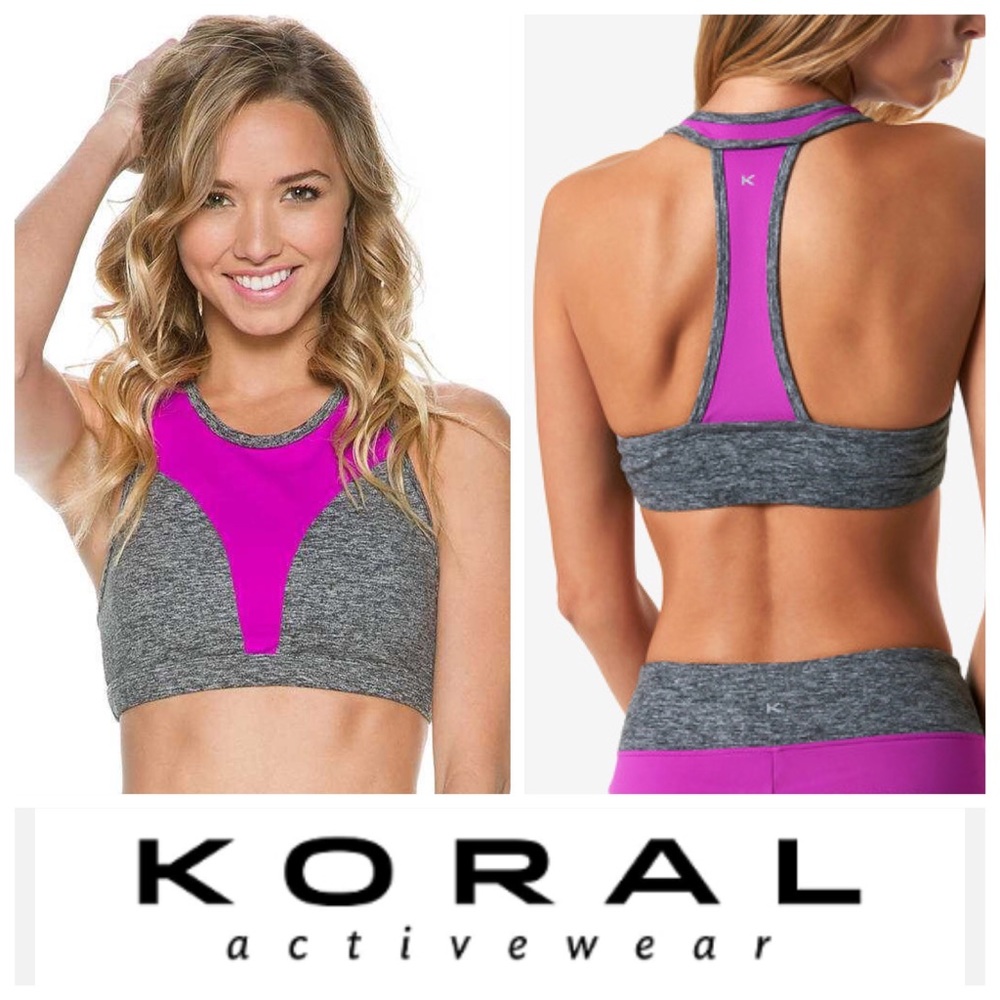 🆕Koral Rapid Active Bra - Heather Grey Orchid