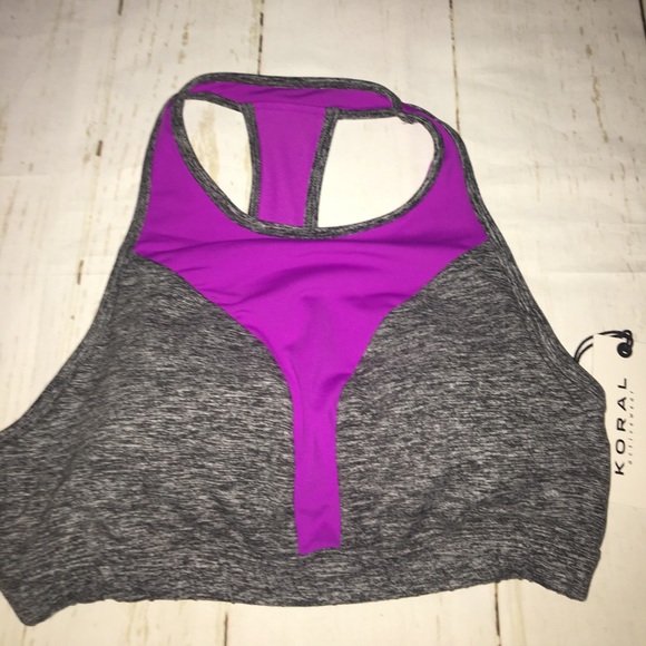 🆕Koral Rapid Active Bra - Heather Grey Orchid - Picture 4 of 5