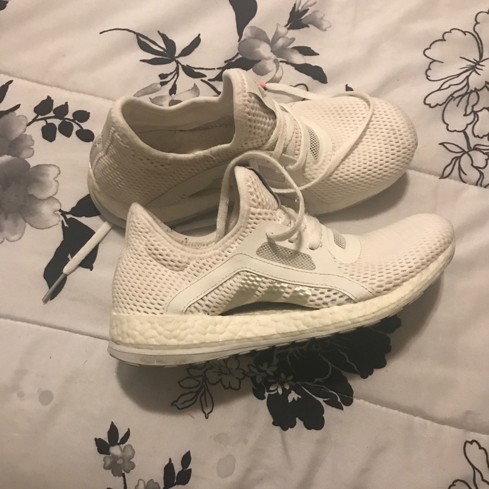 White Adidas Pure Boost