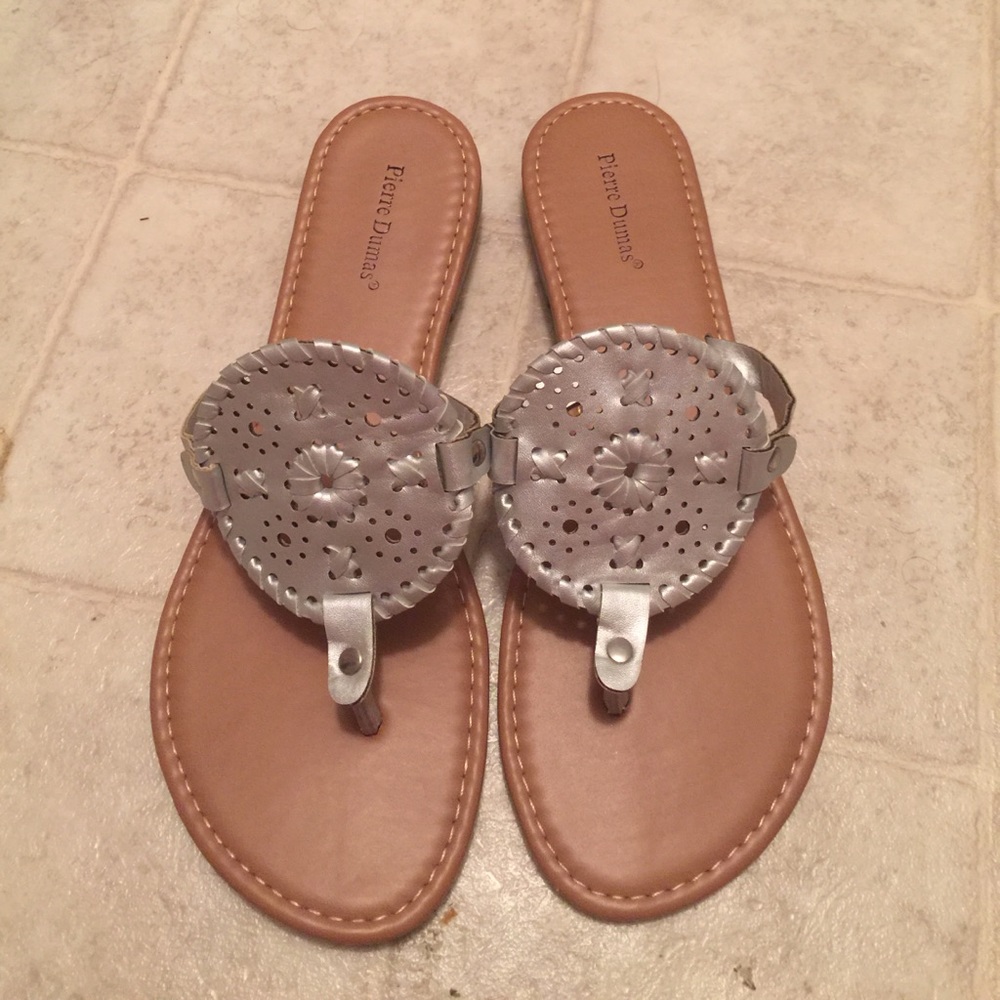 Silver Sandals size 8 1/2