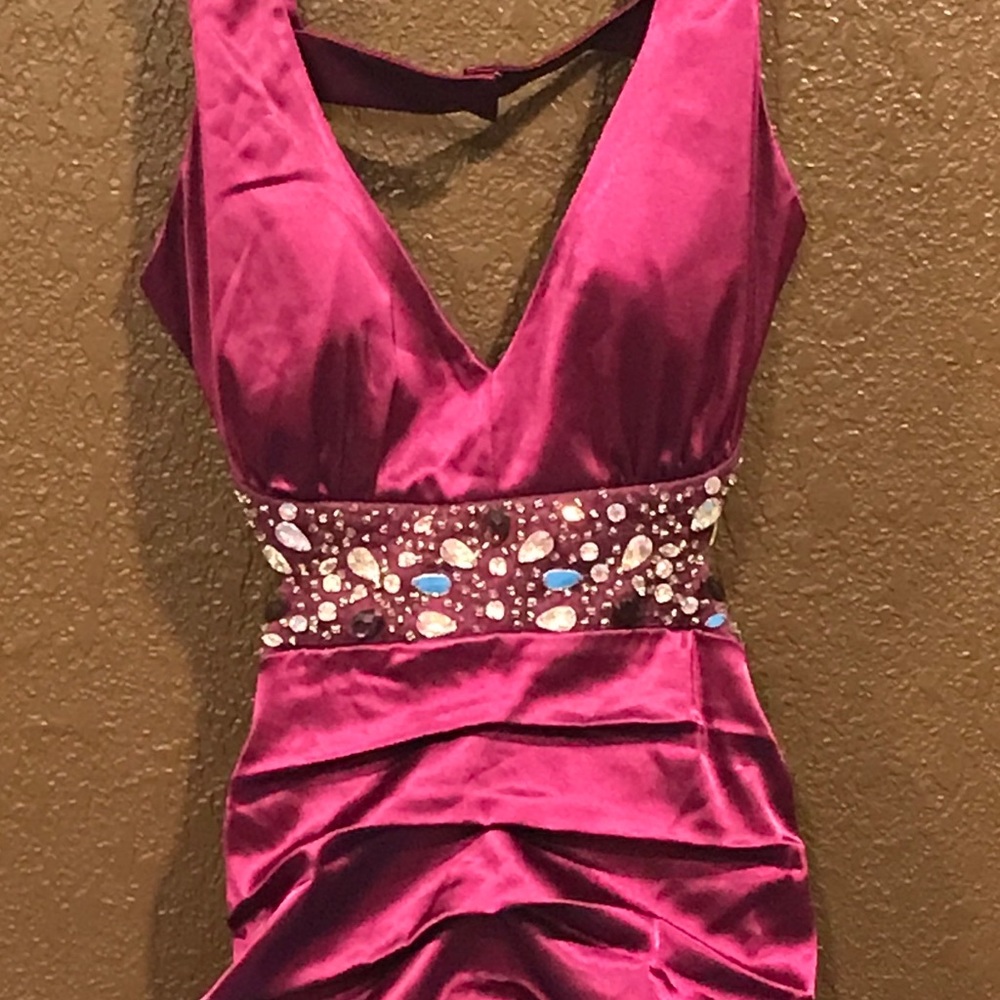 Stunning Plum Special Occasion Dress