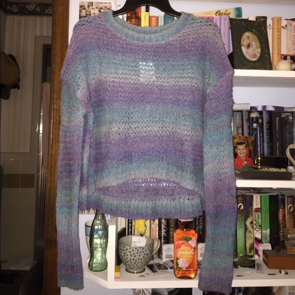 Blue and Purple ombré sweater