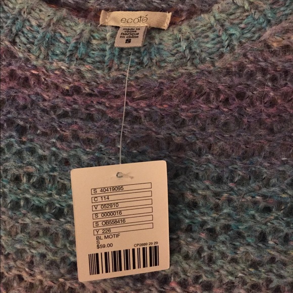 Blue and Purple ombré sweater - Picture 3 of 5
