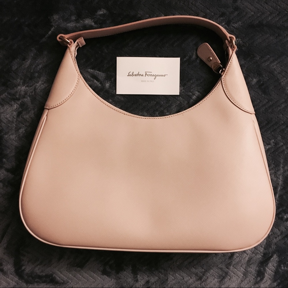 Salvatore Ferragamo Pebbled Leather Romana Bag - Picture 2 of 7