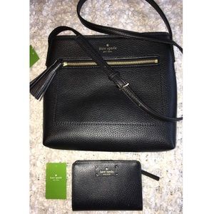 Kate Spade sling bag and wallet