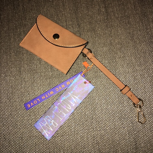 Violet Ray Handbags - NWT Violet Ray brown keychain cardholder