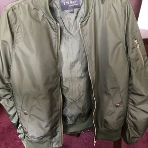 Army green bomber jacket by Inspo