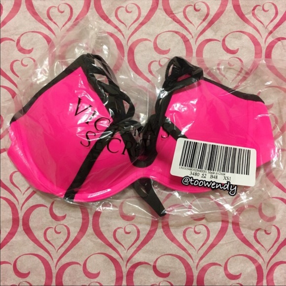 PINK Strappy Front T-Back Bikini Top - Picture 2 of 2