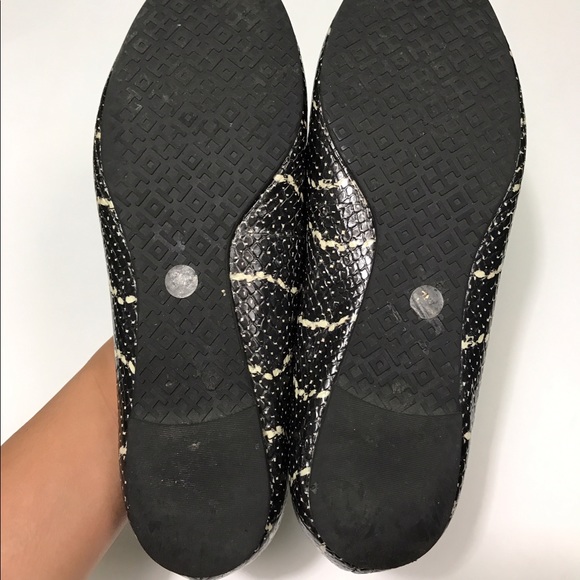 Tory Burch Reva Snake-Embossed Leather