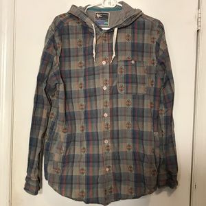 Modern Amusement Flannel With Hoodie (Size M)