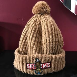 Supreme Tan Beanie 100% Authentic