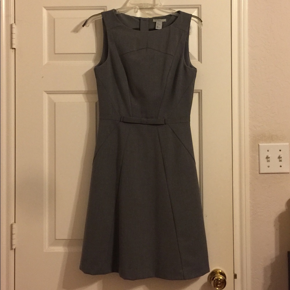 H&M grey color office dress, Like new
